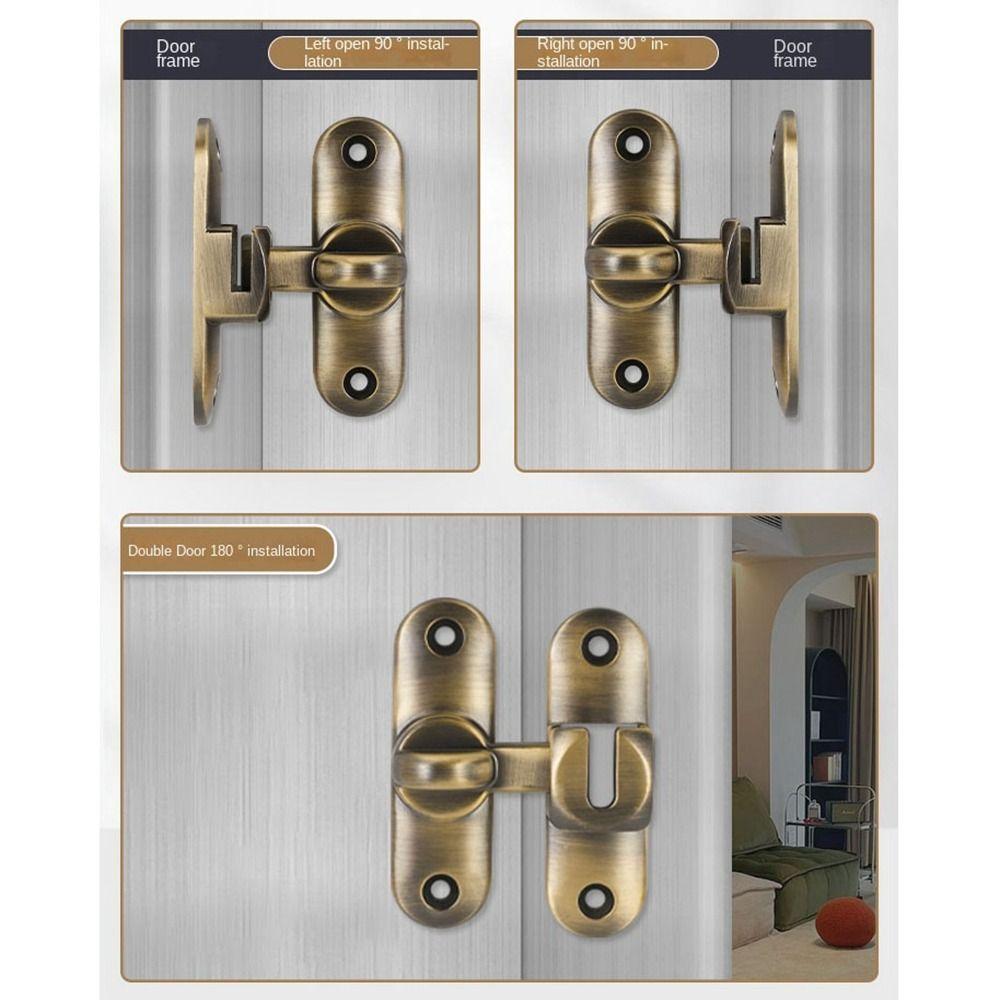 Zinc Alloy Sliding Door Latch 90°/180° Door Bolt New Door Buckle Door
