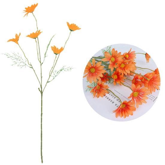 1 шт. поддельный цветок 5 головок яркие красочные специальные широкое применение искусственный цветок для стола