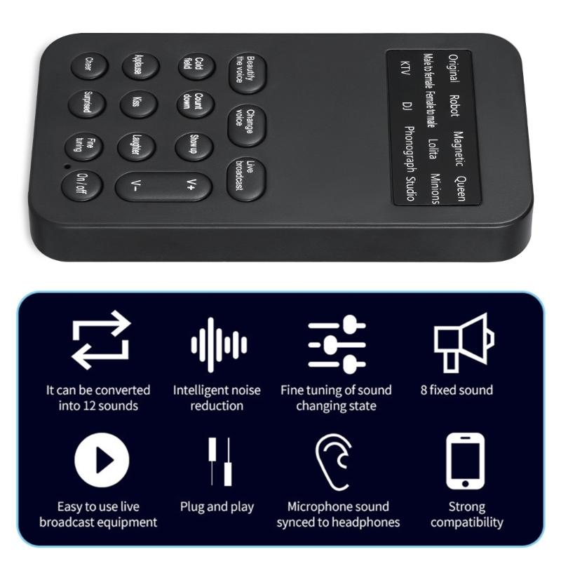 4.1-канальные USB-звуковые интерфейсы для модуляции голоса в реальном времени при подкастинге и онлайн-трансляциях