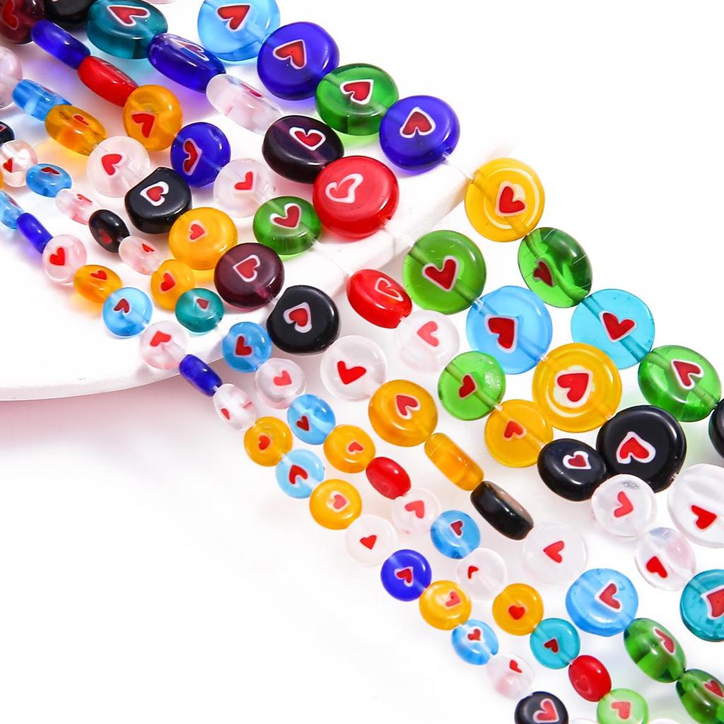 6/8/10/12 мм разноцветные зимние бусины со звездами, свободные глазурованные стеклянные бусины лэмпворк для изготовления ювелирных изделий