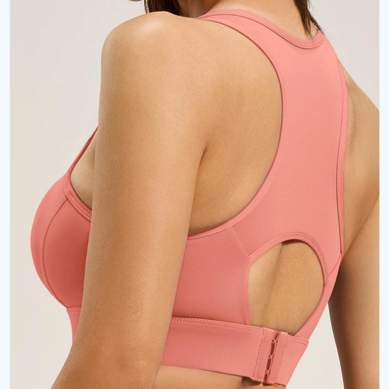 Новый Стиль I-образной формы Спинка на Пуговицах Спортивный Бюстгальтер Женский Высокой Интенсивности Ударопрочный Фитнес Йога Спортивный Бюстгальтер Топ для Женщин