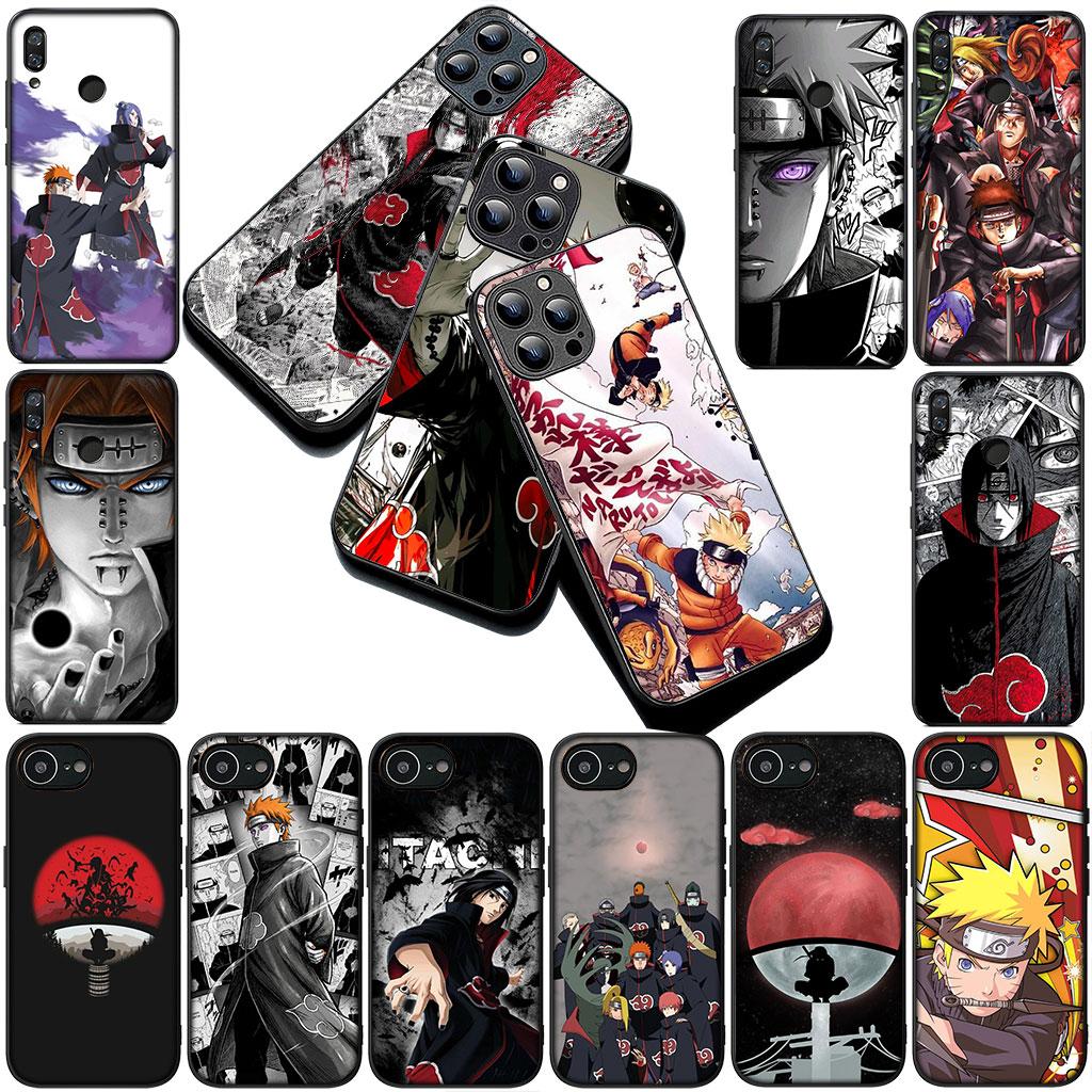 Pain Akatsuki Narutos Uchiha Itachi Silicone Phone Cover for Apple iPhone 17 Air 12 13 Pro Max Mini ProMax 7 + 8 Plus Soft Case
