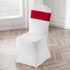 Ready Made Chair Bands Solid Color Satin Ribbon Bows  Wedding Banquet Events Decoration