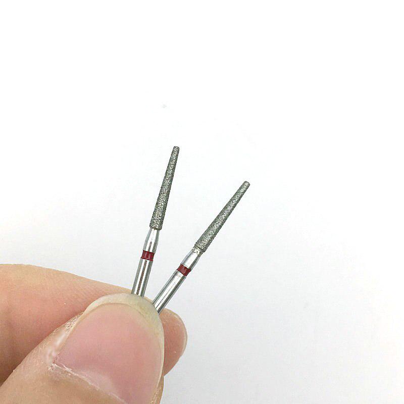 10 шт. стоматологические алмазные боры FG высокоскоростные боры для полировки и сглаживания зубных боров 1,6 мм TF-12F