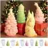9Types Christmas Candle Mould 3D Stacking Snowman Dwarf Silicone Scented Relief Bear Pine Clay Resin Mold DIY Handmade Christmas Tree Party Decor