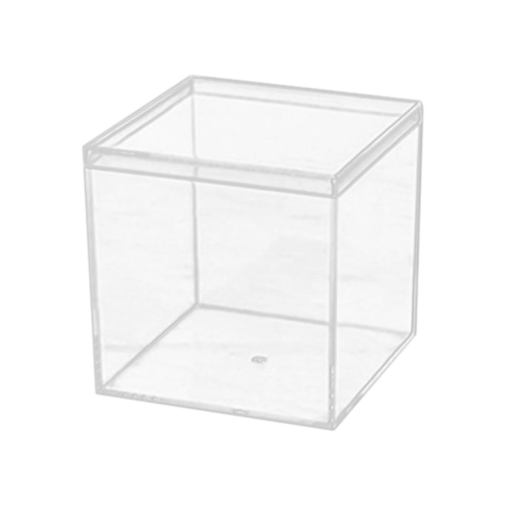 Прозрачная коробка Пластиковая Акриловая Квадратная коробка Крышка с землей Конфетница Ручной работы Упаковочная коробка для демонстрации