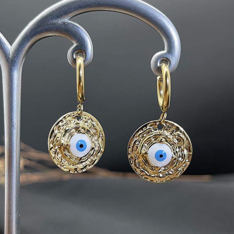 Rose Gold Geometric Titanium Steel Earrings for Women - Stylish, Simple Designs