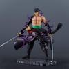 One Piece Zoro Battle Scene Statue Model - Desktop Ornament