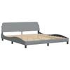 Dover Bed Frame Light Grey 180 X 200 Cm Fabric
