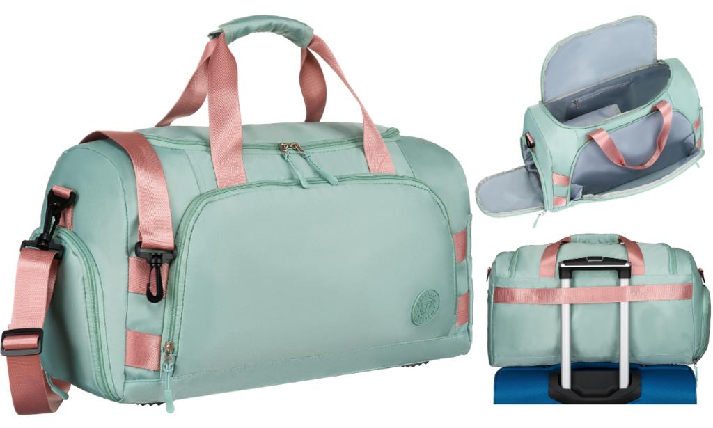 PTN 24427-8342 Green-Pink Travel Bag