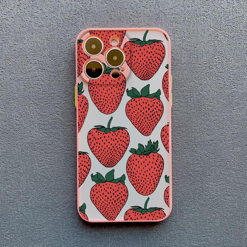 Чехол для телефона с рисунком фруктов Банан Клубника для iPhone 14 13 12 11 Pro Max Mini 15 Plus Pro Max X XS XR 7 8 Plus Ударопрочные чехлы