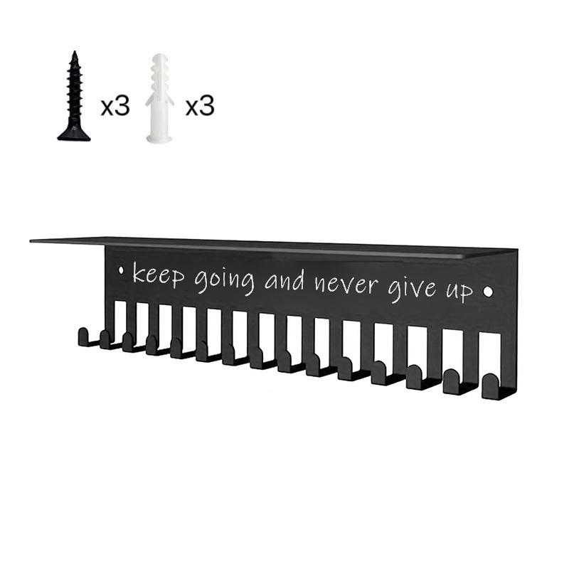 Металлическая стойка для медалей, держатель для медалей, настенный, большой вместимости, держатель для наград для соревнований, футбола, баскетбола, спорта, карате