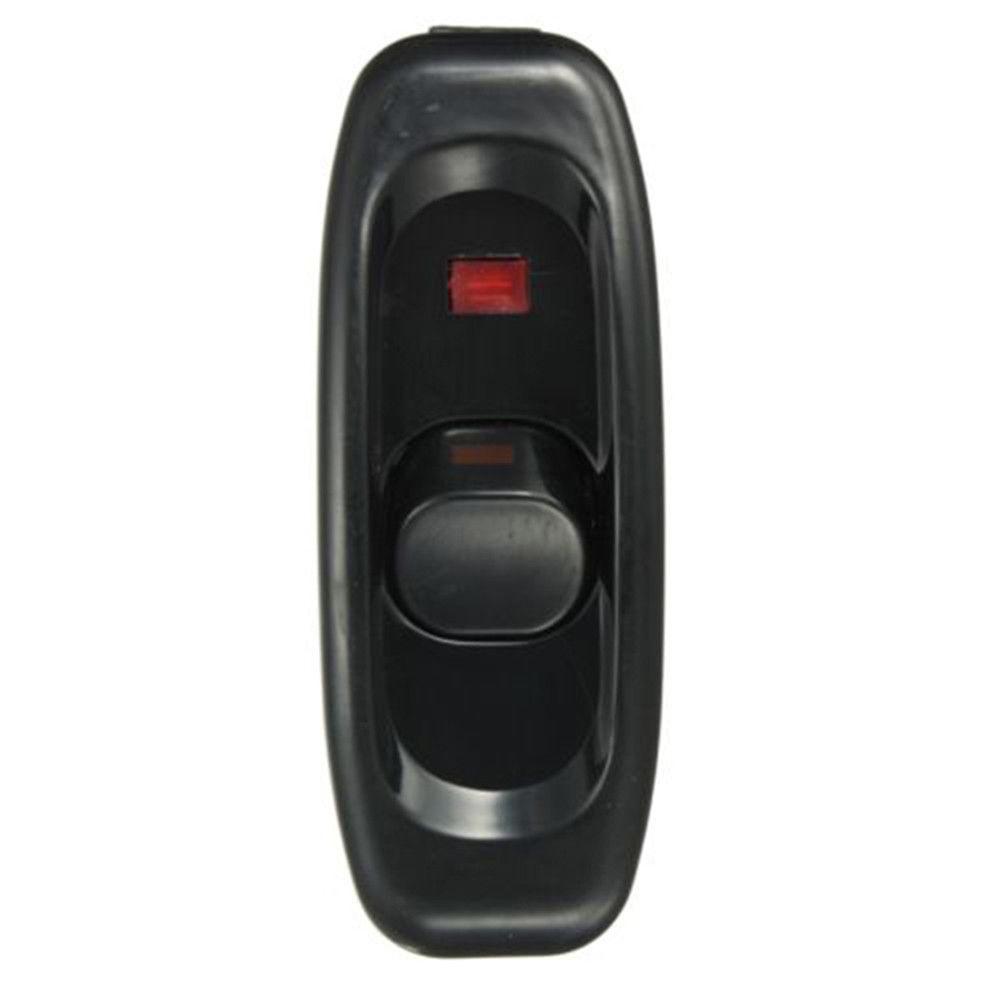 1 шт. переключатель прикроватной лампы переменного тока 110-250 В 10 А встроенный ВКЛ/ВЫКЛ настольная лампа шнур кабельный переключатель со светодиодным индикатором