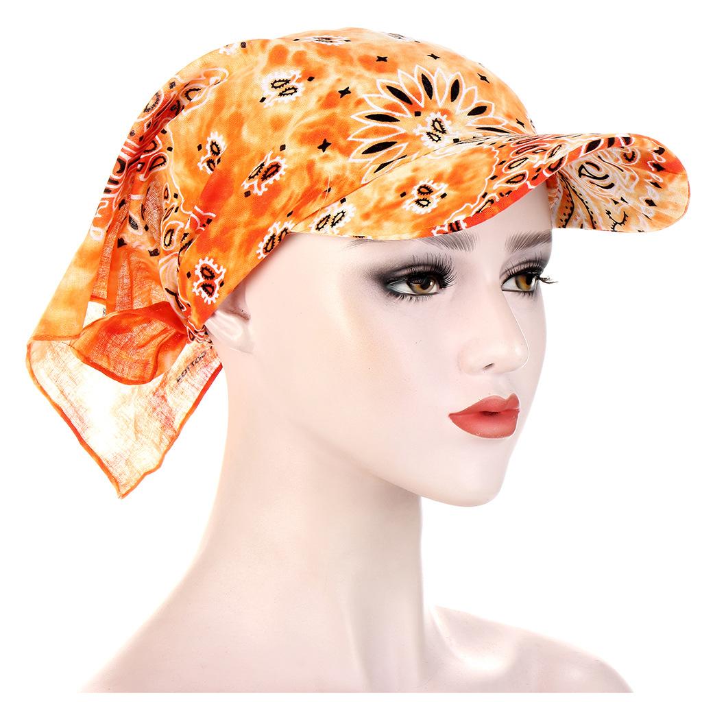 1PC Leisure For Women Men Bandana Scarf Printed Sunscreen Hedging Cap Peaked Cap Outdoor Supplies