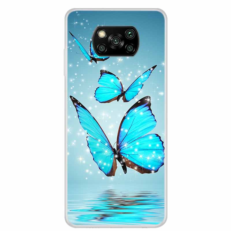 Чехол для Poco X3 Pro X3 NFC 6.67" Прозрачный Мраморный Мягкий ТПУ Силиконовый Задний Чехол для Телефона Xiaomi Poco X3 NFC Ударопрочный Fundas
