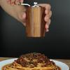 Ручная мельница из массива дерева для перца и морской соли для кухни и барбекю