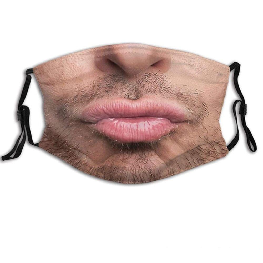 Facial Expression Funny Printed Mask Personality Party Cosplay Mask  Cycling
