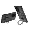 For Honor 200 5G Magnetic Case Rotating Metal Kickstand Shockproof PC+TPU Phone Back Cover