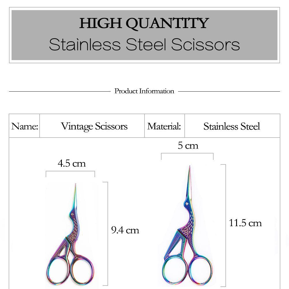 Винтажные Вышивка Аист Птица Ногтевой Дизайн Резаки Швейный Инструмент Портновские Ножницы Ножницы Ножницы