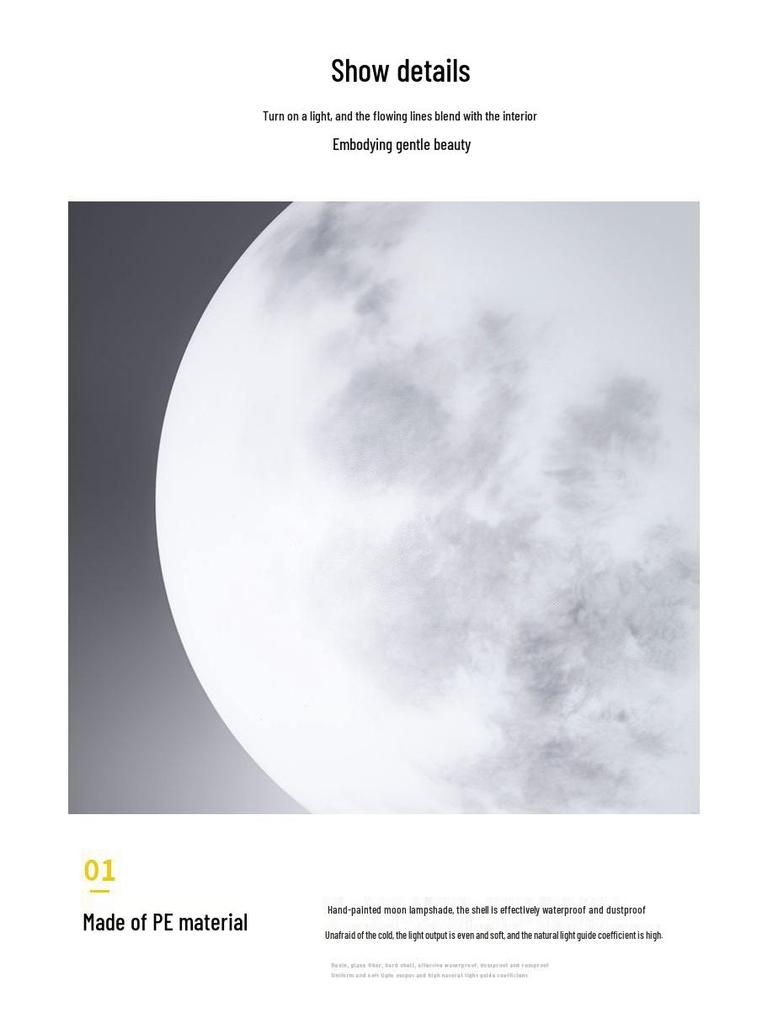 Водонепроницаемый лунный светильник на солнечной батарее для украшения сада, газона и двора