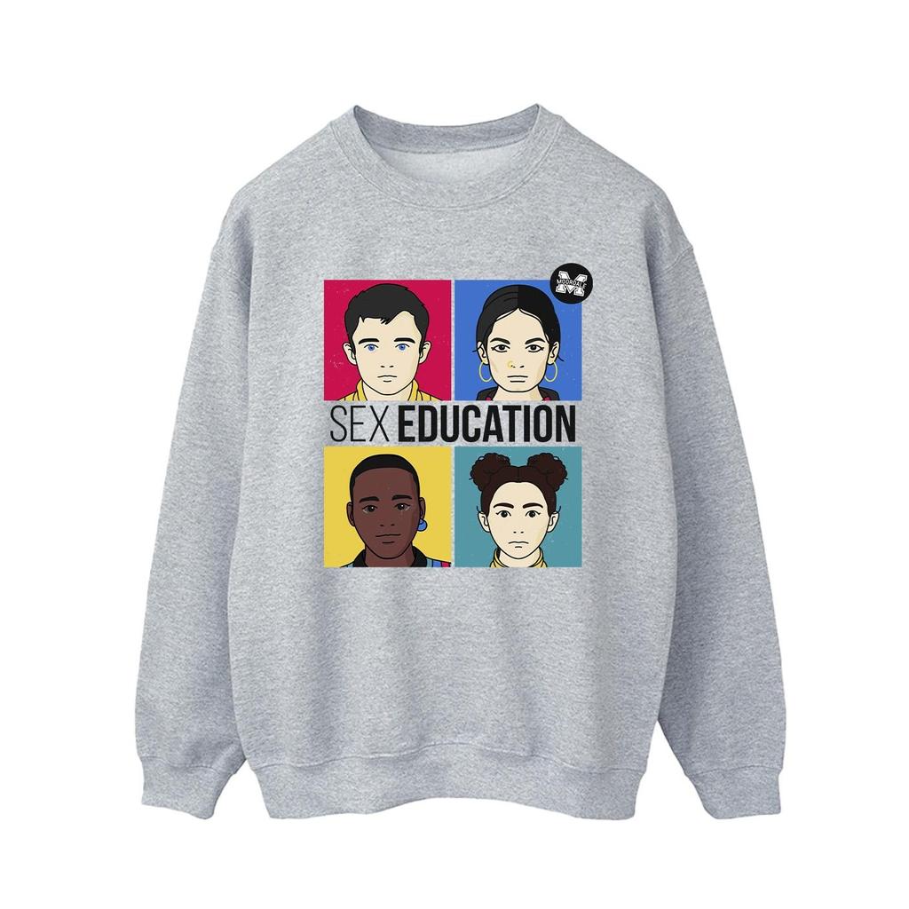 Netflix Mens Sex Education Teen Illustrated Sweatshirt