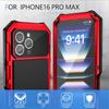 Heavy-duty Metal Case for IPhone 18 16e 16 17 15 Plus 18 Pro Max Air Shockproof Aluminum Cover Built-in Stand Screen Protector
