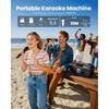 Bluetooth караоке-машина для взрослых и детей, 80 Вт портативная колонка с 2 беспроводными микрофонами, регулировка эха, поддержка USB/AUX/TF-карты