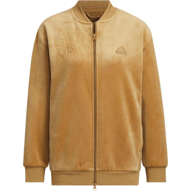 adidas Женская куртка-жакет из картона и вельвета с воротником-стойкой на молнии JJ3547