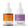 DERMATOUCH Anti Aging Serum Set - 10% Vitamin C Serum & 2% Hyaluronic Acid Serum | For Wrinkle, Firming, Hydration- 18ml + 18ml