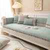 Чехлы на диван из синели в скандинавском стиле для гостиной, Нескользящие чехлы для диванов, полотенец, 4 сезона, L-образный угловой диван, коврик для сиденья, домашний коврик