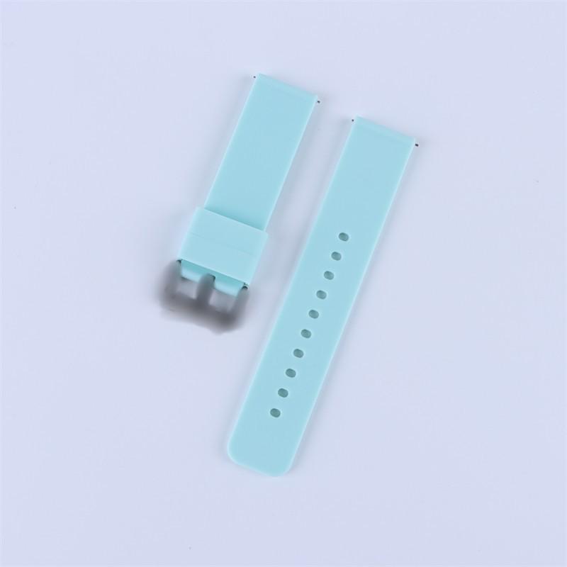 Многоцветный водонепроницаемый силиконовый ремешок для смарт-часов с быстросъемными шпильками размеров 16/18/20/22/24 мм