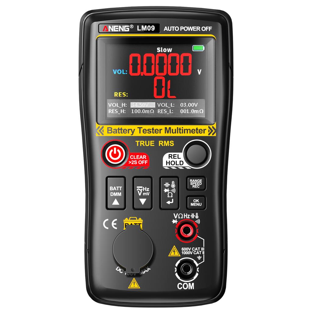 ANENG LM09 Digital Multimeter Battery Internal Resistance Professional Tester 25000 Counts Auto Range Voltmeter Temp Capacitance Ohmmeter Tester Tools
