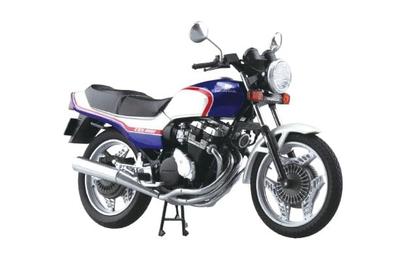 Aoshima Bunka Kyozai Skynet Масштабная готовая модель мотоцикла Honda CBX400F синего цвета 1/12 Перламутр/Леденец