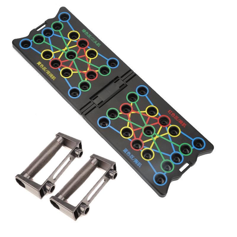 Многофункциональная складная фитнес-доска для отжиманий и тренажер для пресса