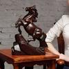 Деревянная фигурка лошади Маленькая статуэтка лошади 2026 год Китайский Новый год Животное зодиака Скульптура Фэн-шуй Украшение для рабочего стола для богатства удачи