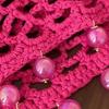 Breathable Hollowed Out Knitted Hat Round Beads Pearl Fringed Crochet Hat Handmade Beret Cap Fashion Headwear