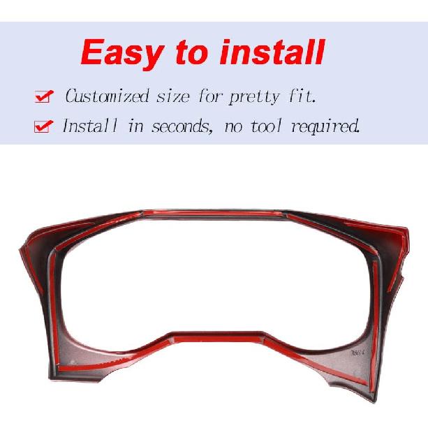 XITER Центральная консоль Панель приборов Рамка панели приборов Панель циферблата Накладки Наклейки для салона Аксессуары для Toyota RAV4 2019 2020 2021 2022 2023