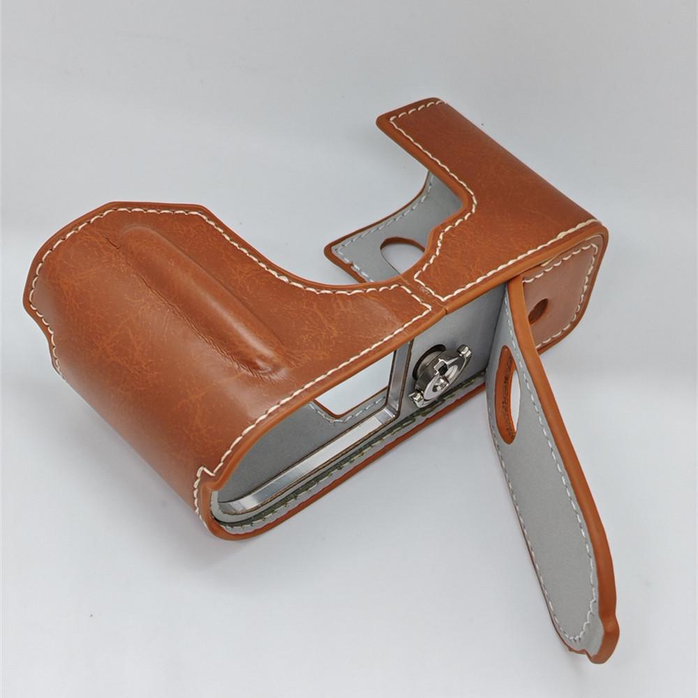 PU Leather Camera Half Case for Fujifilm XHalf Fuji X-Half Bottom Battery Opening Cover