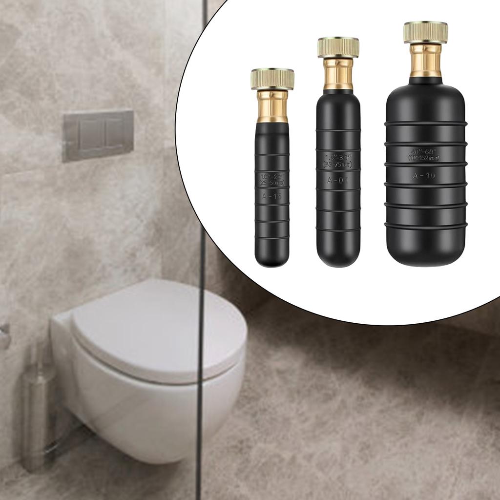 3Pcs Drain Cleaning Bladders Rubber Bathroom Sinks Shower Drains Cleaner for Main Drain Sewer Kitchen Sinks Enduring