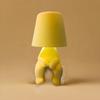 LED decorative ambiance thinker fabric plush villain table lamp ins style bedroom bedside desk bar USB rechargeable table lamps