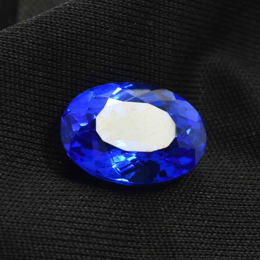 Natural Blue Tanzanite Loose Gemstone 6.20 ct Color Oval Cut for Jewelry Making and Gem Collections