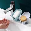 Leaf Shape Soap Box Drain Soap Holder Bathroom Accessories Suction Cup Soap Dish Tray Soap Dish for Bathroom Soap Container