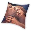 Interview With A Vampire Lestat And Louis Pillowcase Polyester Linen Velvet Pattern Zip Decor Throw Pillow Case Home Cushion 18"