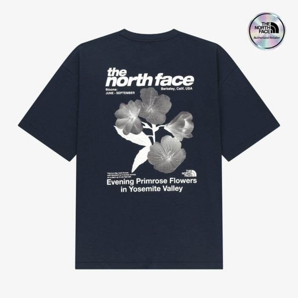 The North Face Wildflower Short Sleeve Tee Nt7us07j Navy
