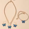 Women Jewelry Set Ear Stud Necklace Bracelet Combination Set New Creative Simple Fashion Elegant