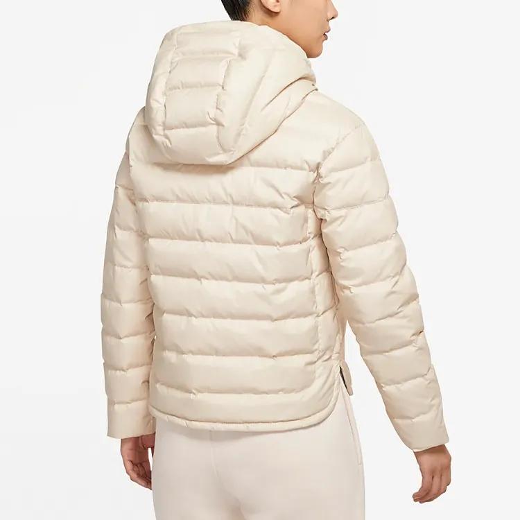 Nike Down Jackets Women's Beige Hooded Moderate Puffer Jacket (Unisex) Down Jackets DH4074 206