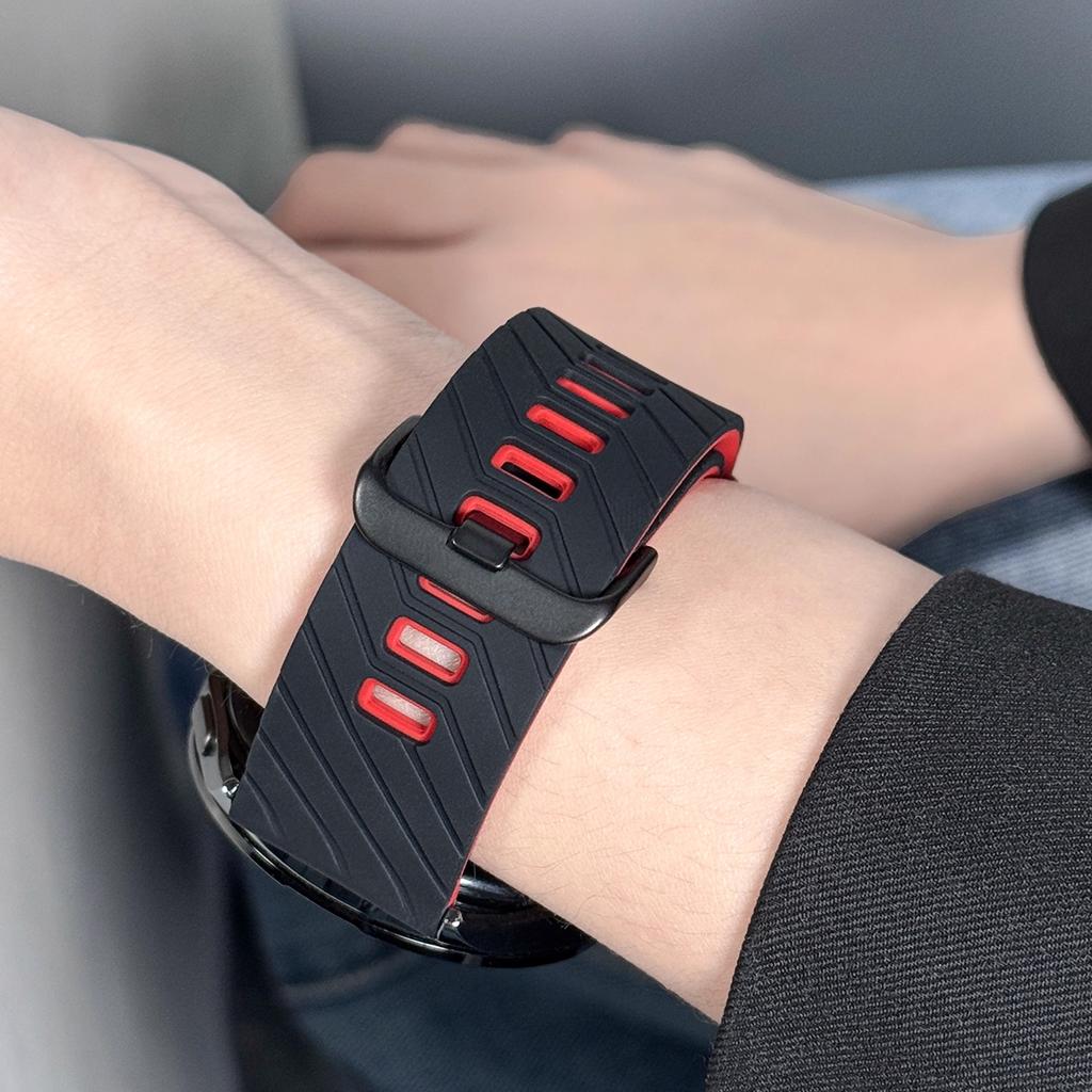 Сменный ремешок 22 мм для Amazfit Balance/GTR 4 3 2, силиконовый ремешок для часов Amazfit Bip 6 5/ Stratos 3 2 2S, регулируемый ремешок-браслет.