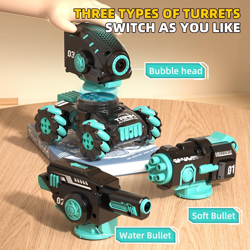 Мини Танк с Дистанционным Управлением Жестовый Бой Машина с Дистанционным Управлением Гусеничный Танк с Водяными Бомбами Детская Игрушечная Машина Радиоуправление