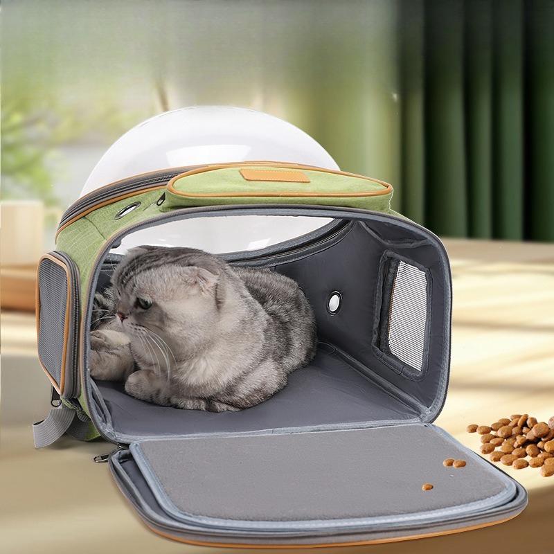 Space Capsule Pet Backpack Transparent Cat Carrier Large Dog Travel Shoulder Bag