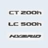 Глянцевый черный 3D ABS буквы номер CT200h LC500 LC500h ГИБРИДНАЯ эмблема для Lexus багажник автомобиля логотип наклейка значок аксессуары